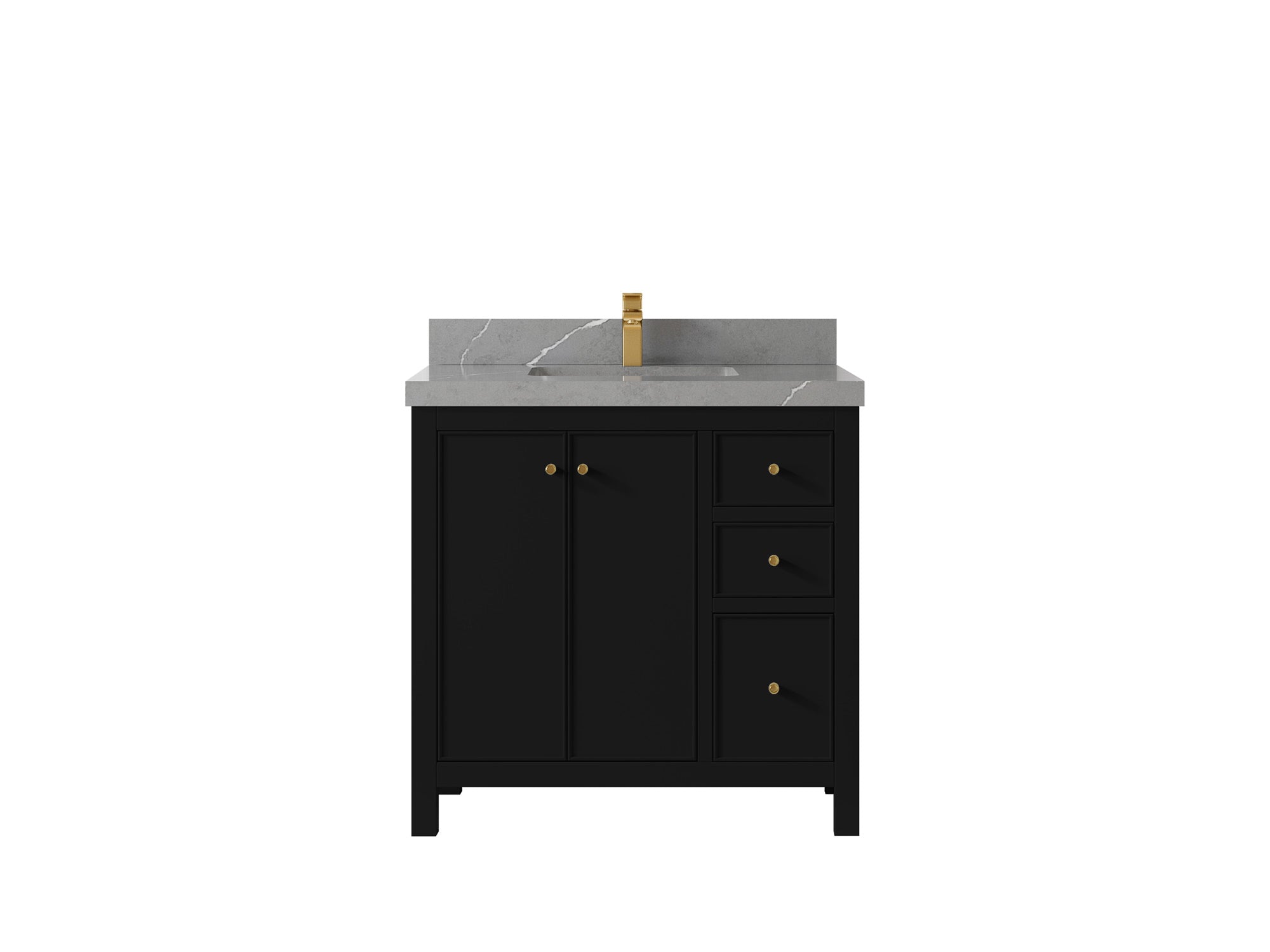 Chicago 36 in. W x 22 in. D Center Sink Bathroom Vanity - Willow Bath and Vanity