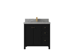 Chicago 36 in. W x 22 in. D Center Sink Bathroom Vanity - photo 35