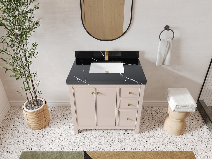 Chicago 36 in. W x 22 in. D Center Sink Bathroom Vanity - photo 8