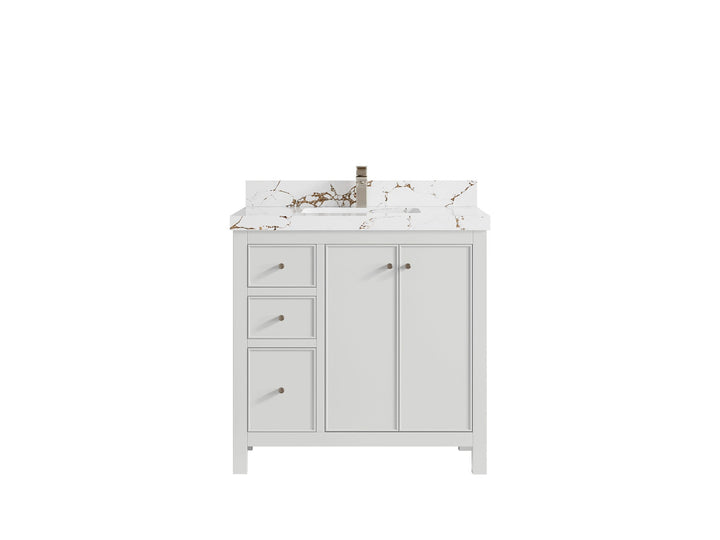 Chicago 36 in. W x 22 in. D Center Sink Bathroom Vanity - photo 39