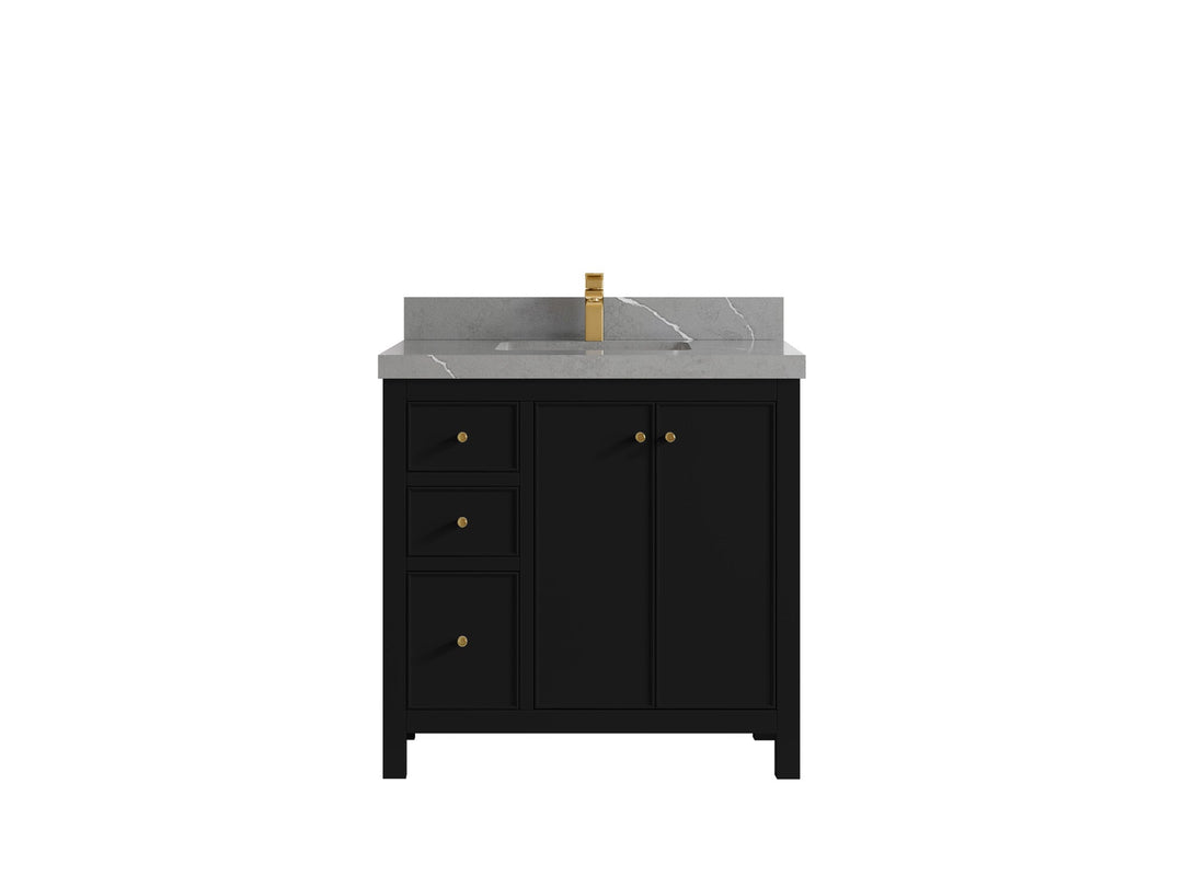 Chicago 36 in. W x 22 in. D Center Sink Bathroom Vanity - Willow Bath and Vanity