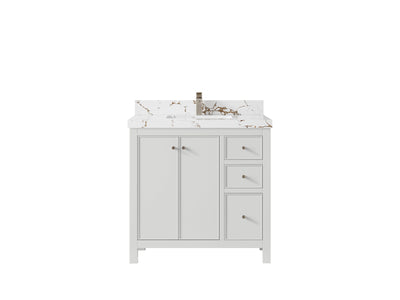 Chicago 36 in. W x 22 in. D Center Sink Bathroom Vanity - Willow Bath and Vanity