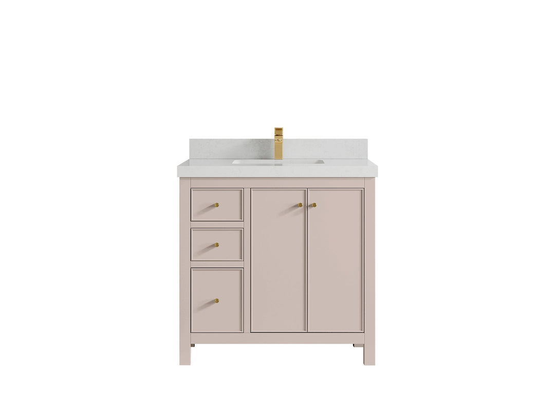 Chicago 36 in. W x 22 in. D Center Sink Bathroom Vanity - Willow Bath and Vanity