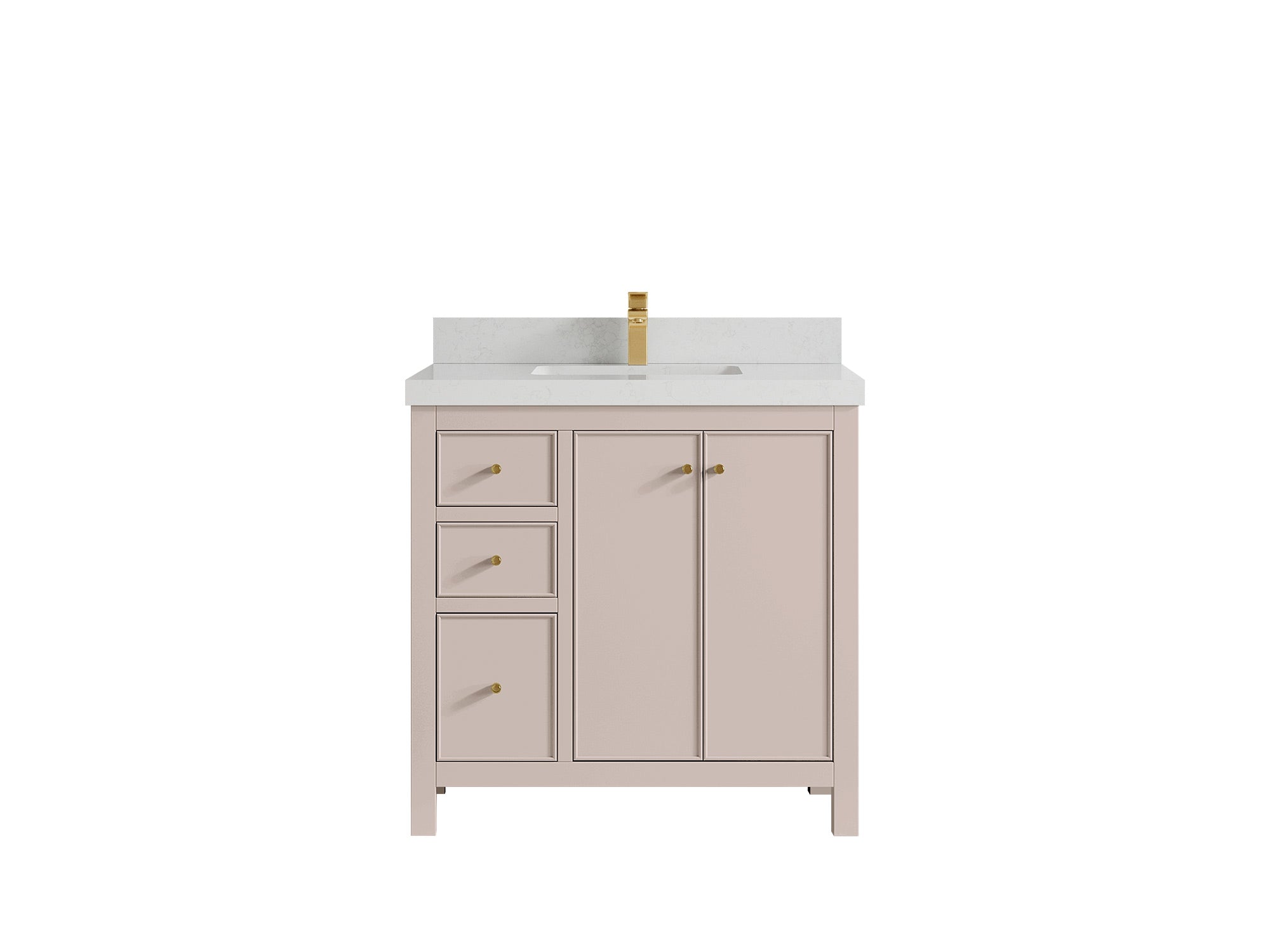 Chicago 36 in. W x 22 in. D Center Sink Bathroom Vanity - Willow Bath and Vanity