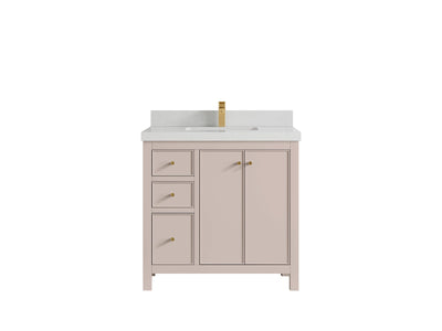 Chicago 36 in. W x 22 in. D Center Sink Bathroom Vanity - Willow Bath and Vanity