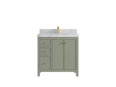 Chicago 36 in. W x 22 in. D Center Sink Bathroom Vanity - Willow Bath and Vanity