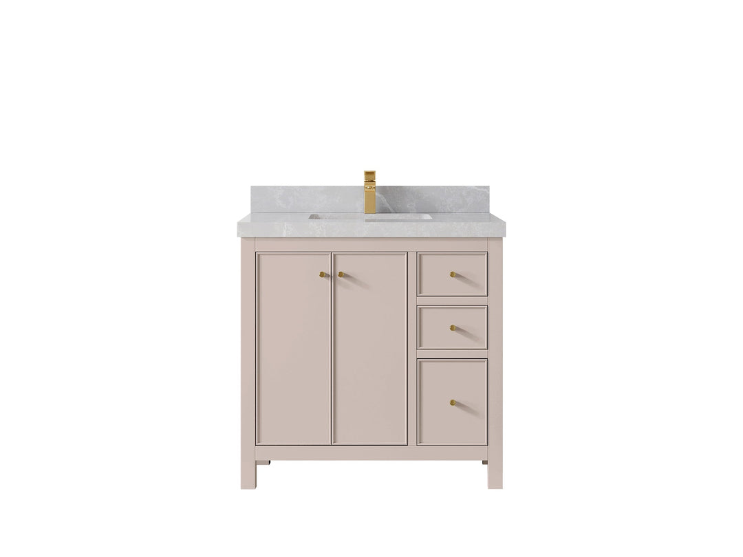 Chicago 36 in. W x 22 in. D Center Sink Bathroom Vanity - Willow Bath and Vanity