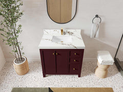 Chicago 36 in. W x 22 in. D Center Sink Bathroom Vanity - photo 40