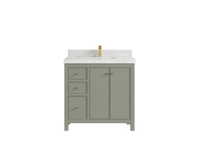 Chicago 36 in. W x 22 in. D Center Sink Bathroom Vanity - Willow Bath and Vanity