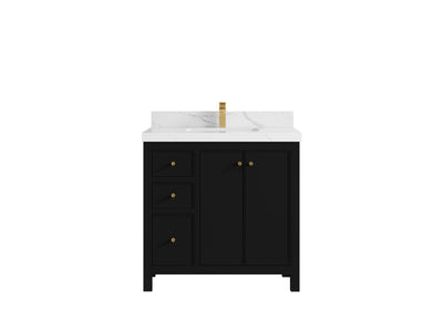 Chicago 36 in. W x 22 in. D Center Sink Bathroom Vanity - Willow Bath and Vanity