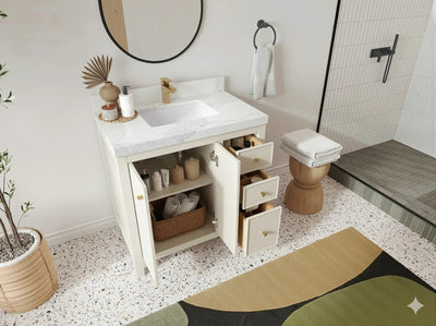 Chicago 36 in. W x 22 in. D Center Sink Bathroom Vanity - Willow Bath and Vanity