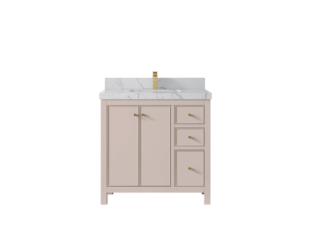 Chicago 36 in. W x 22 in. D Center Sink Bathroom Vanity - Willow Bath and Vanity