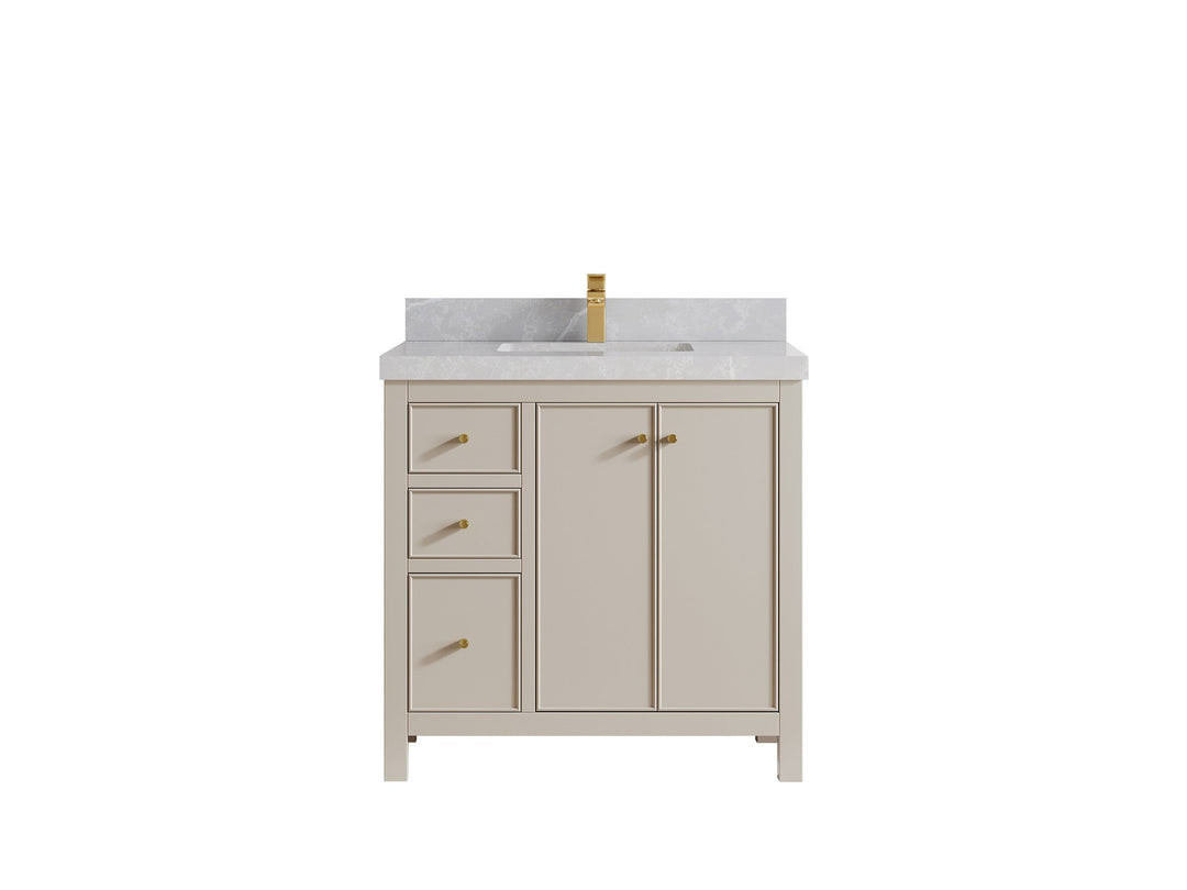 Chicago 36 in. W x 22 in. D Center Sink Bathroom Vanity - Willow Bath and Vanity