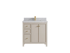 Chicago 36 in. W x 22 in. D Center Sink Bathroom Vanity - photo 29
