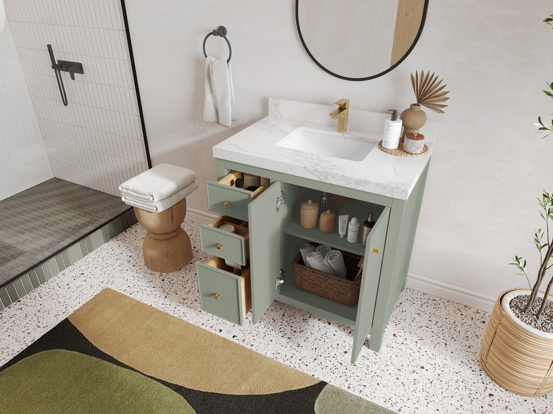 Chicago 36 in. W x 22 in. D Center Sink Bathroom Vanity - Willow Bath and Vanity