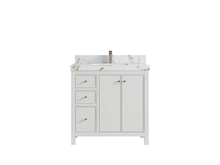 Chicago 36 in. W x 22 in. D Center Sink Bathroom Vanity - photo 37