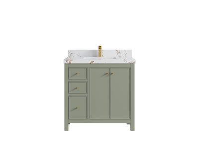 Chicago 36 in. W x 22 in. D Center Sink Bathroom Vanity - Willow Bath and Vanity