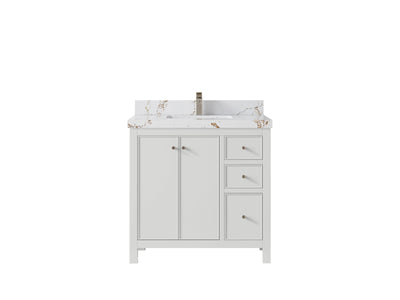 Chicago 36 in. W x 22 in. D Center Sink Bathroom Vanity - Willow Bath and Vanity