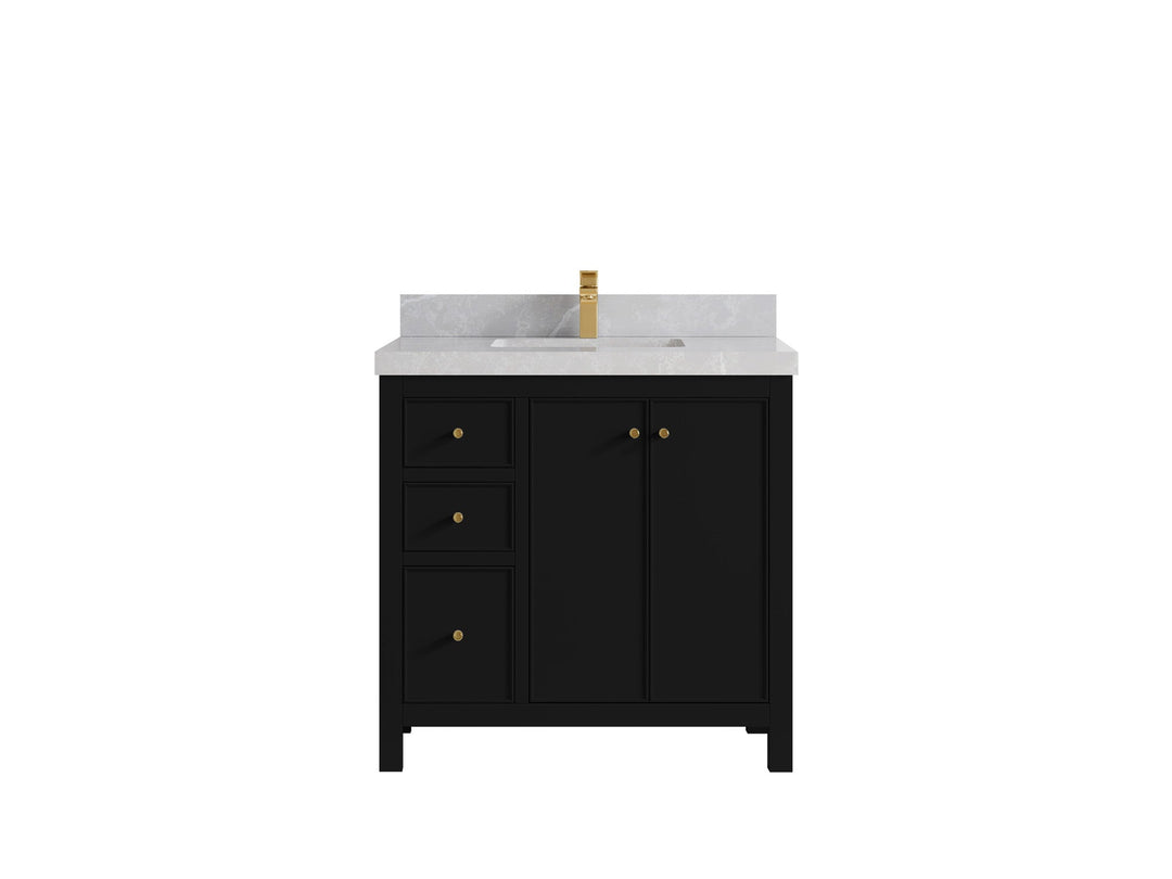 Chicago 36 in. W x 22 in. D Center Sink Bathroom Vanity - Willow Bath and Vanity