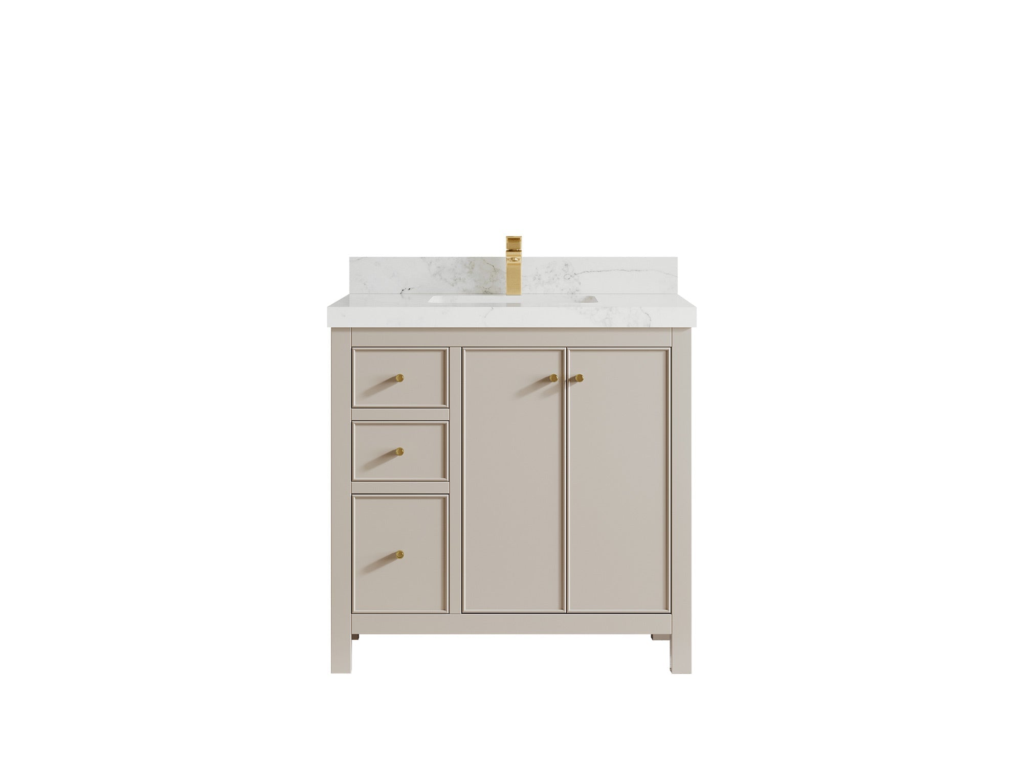 Chicago 36 in. W x 22 in. D Center Sink Bathroom Vanity - Willow Bath and Vanity