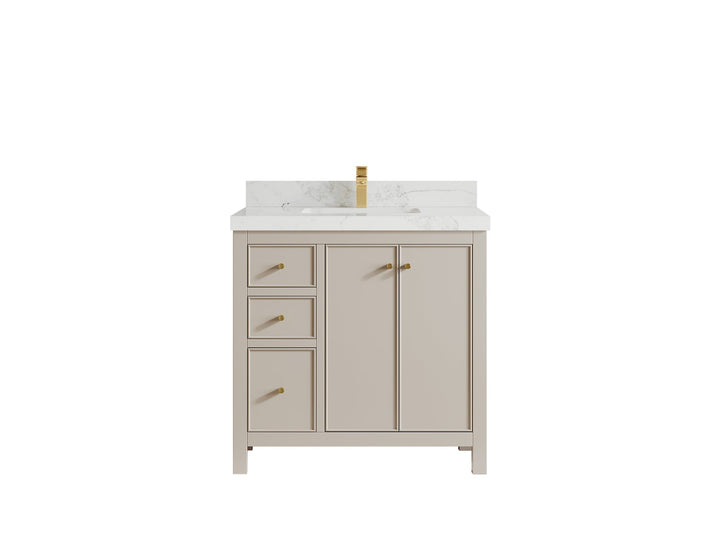 Chicago 36 in. W x 22 in. D Center Sink Bathroom Vanity - photo 17