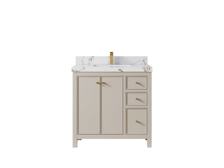 Chicago 36 in. W x 22 in. D Center Sink Bathroom Vanity - photo 31