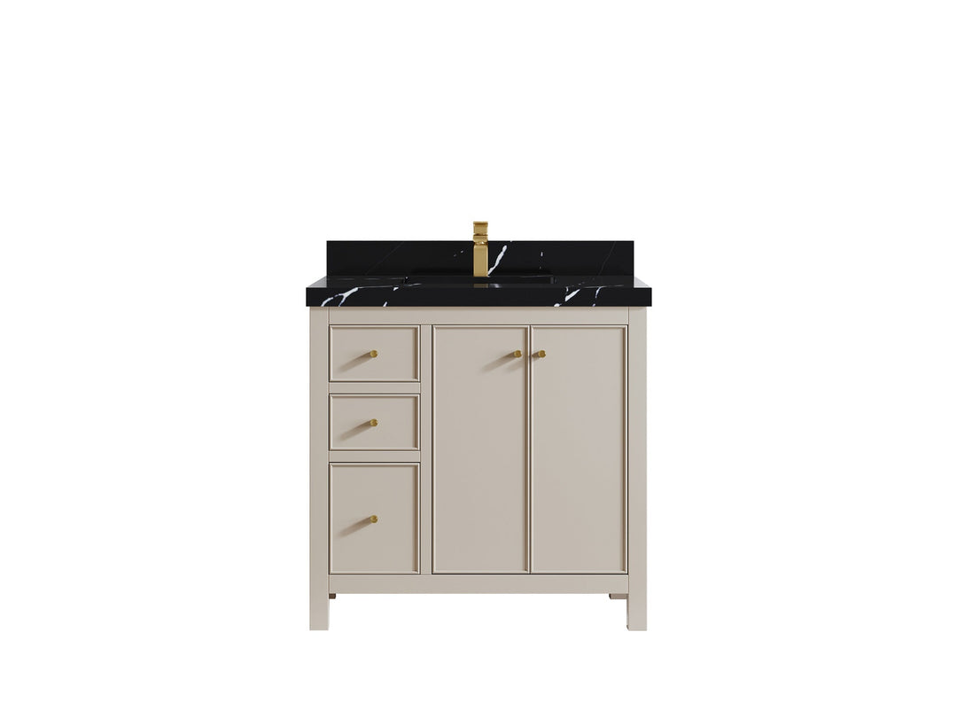 Chicago 36 in. W x 22 in. D Center Sink Bathroom Vanity - Willow Bath and Vanity