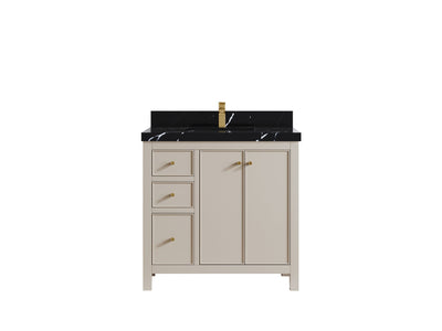 Chicago 36 in. W x 22 in. D Center Sink Bathroom Vanity - Willow Bath and Vanity