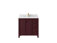 Chicago 36 in. W x 22 in. D Center Sink Bathroom Vanity - photo 23