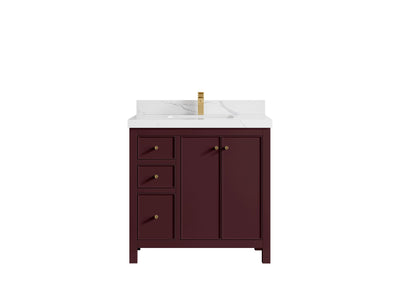 Chicago 36 in. W x 22 in. D Center Sink Bathroom Vanity - Willow Bath and Vanity