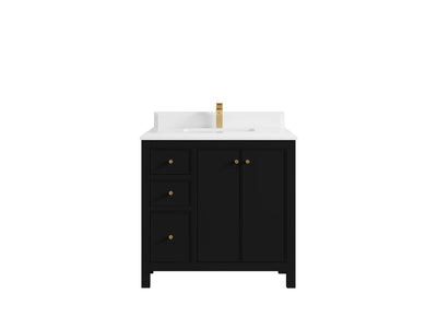 Chicago 36 in. W x 22 in. D Center Sink Bathroom Vanity - Willow Bath and Vanity