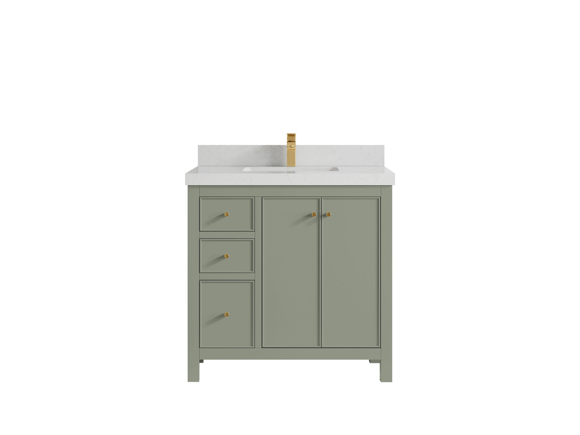 Chicago 36 in. W x 22 in. D Center Sink Bathroom Vanity - Willow Bath and Vanity