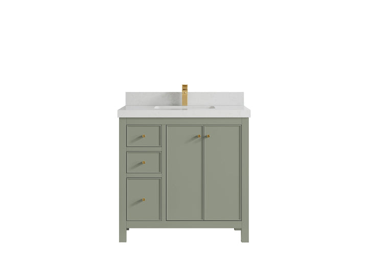 Chicago 36 in. W x 22 in. D Center Sink Bathroom Vanity - photo 13