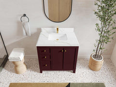 Chicago 36 in. W x 22 in. D Center Sink Bathroom Vanity - photo 44
