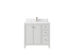 Chicago 36 in. W x 22 in. D Center Sink Bathroom Vanity - photo 25
