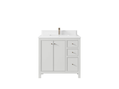 Chicago 36 in. W x 22 in. D Center Sink Bathroom Vanity - Willow Bath and Vanity