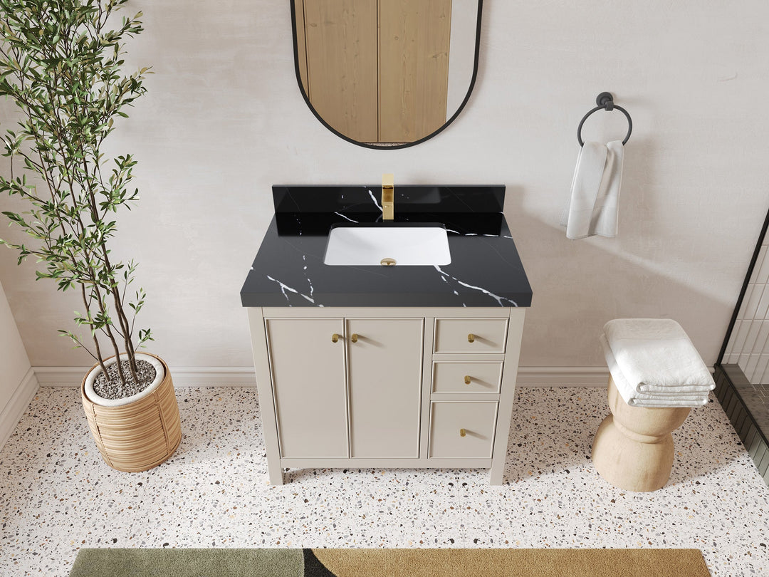 Chicago 36 in. W x 22 in. D Center Sink Bathroom Vanity - Willow Bath and Vanity