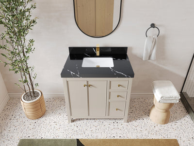 Chicago 36 in. W x 22 in. D Center Sink Bathroom Vanity - Willow Bath and Vanity