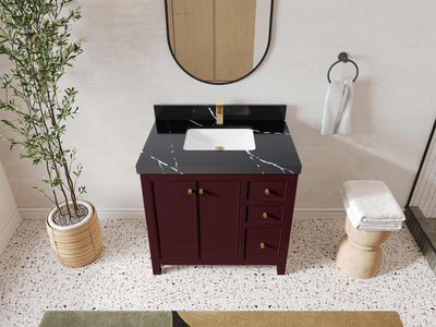 Chicago 36 in. W x 22 in. D Center Sink Bathroom Vanity - Willow Bath and Vanity