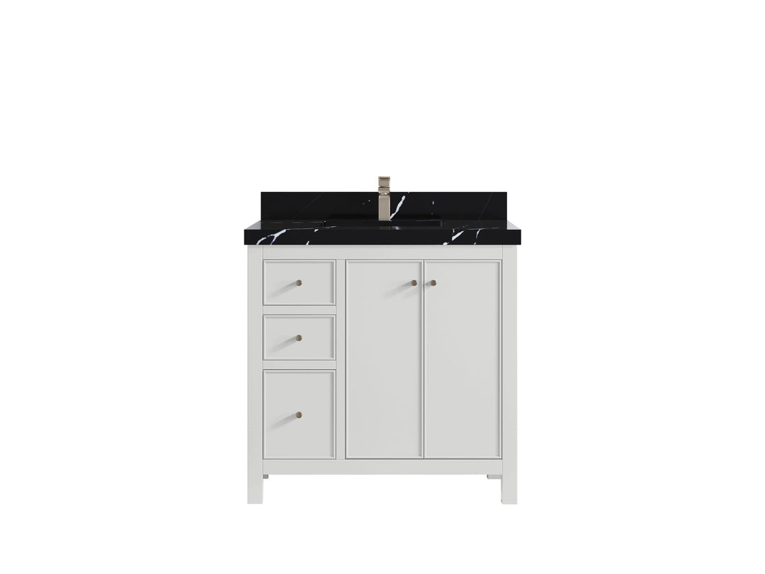 Chicago 36 in. W x 22 in. D Center Sink Bathroom Vanity - Willow Bath and Vanity