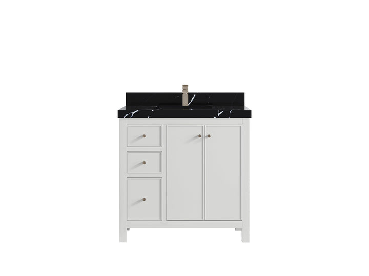 Chicago 36 in. W x 22 in. D Center Sink Bathroom Vanity - photo 9