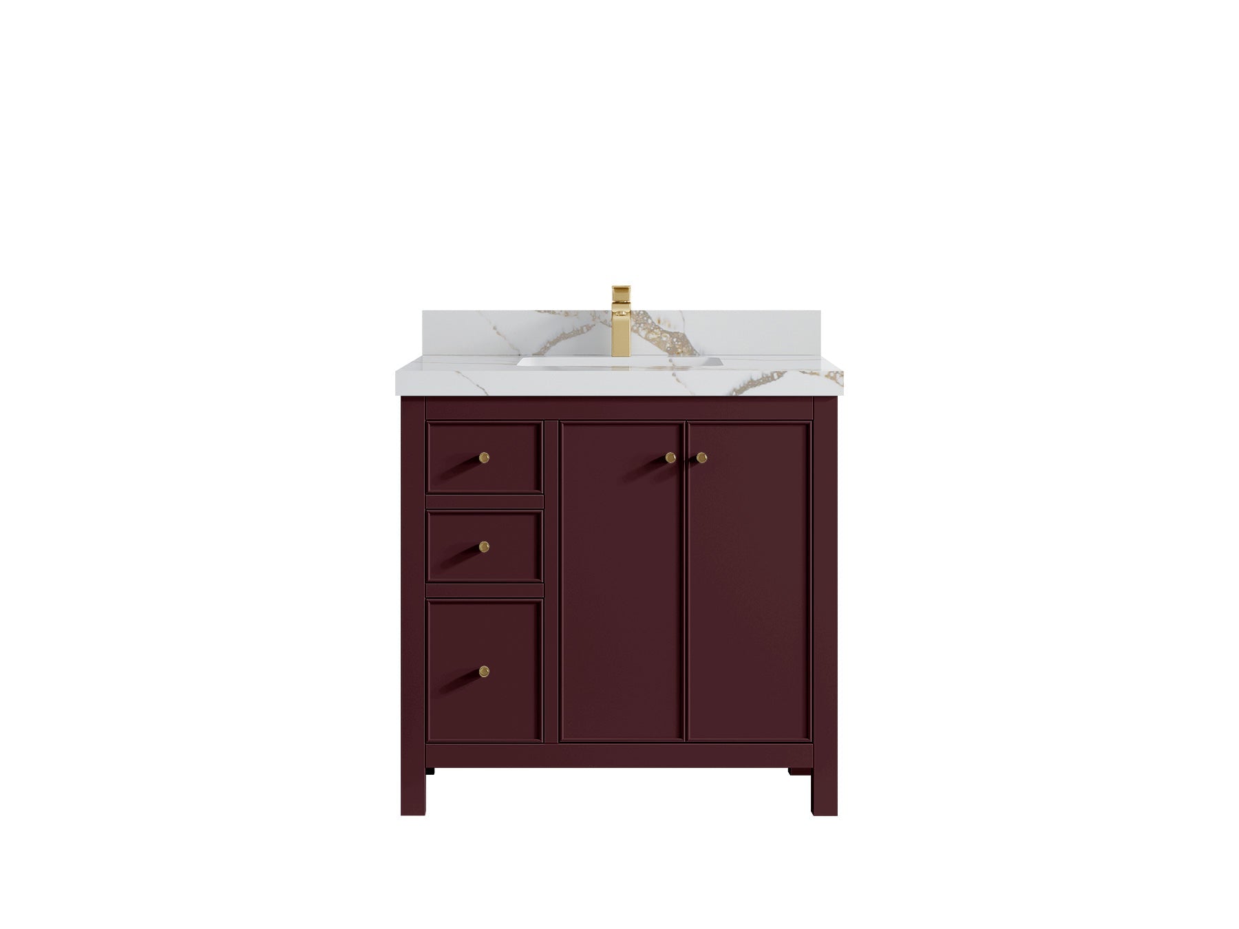 Chicago 36 in. W x 22 in. D Center Sink Bathroom Vanity - Willow Bath and Vanity