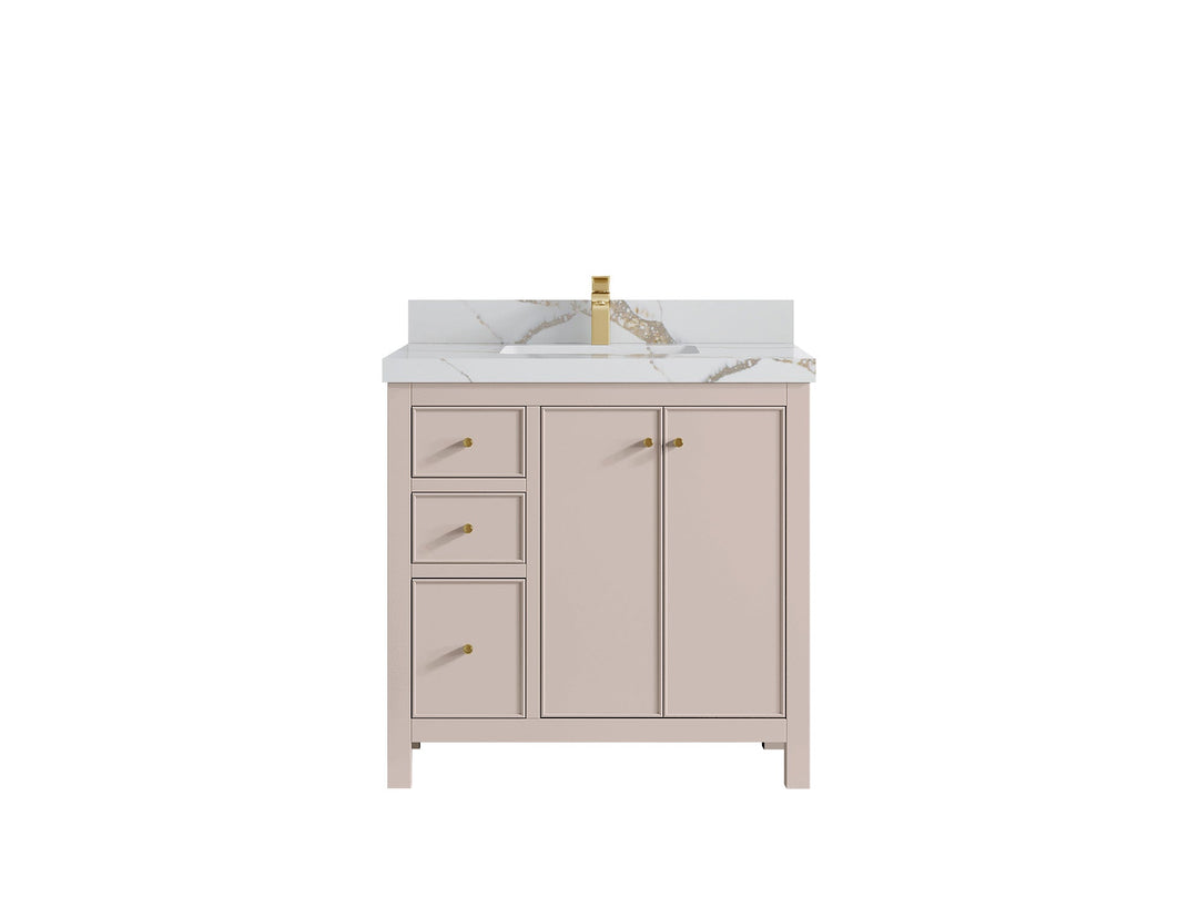 Chicago 36 in. W x 22 in. D Center Sink Bathroom Vanity - Willow Bath and Vanity
