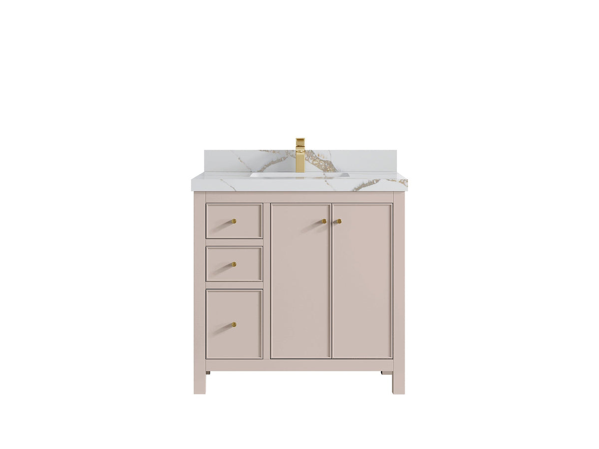 Chicago 36 in. W x 22 in. D Center Sink Bathroom Vanity - Willow Bath and Vanity