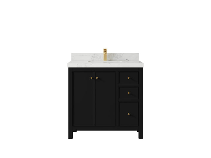 Chicago 36 in. W x 22 in. D Center Sink Bathroom Vanity - photo 19