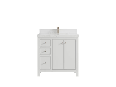 Chicago 36 in. W x 22 in. D Center Sink Bathroom Vanity - Willow Bath and Vanity