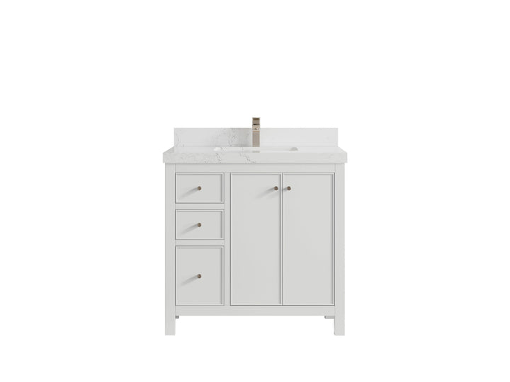 Chicago 36 in. W x 22 in. D Center Sink Bathroom Vanity - photo 31