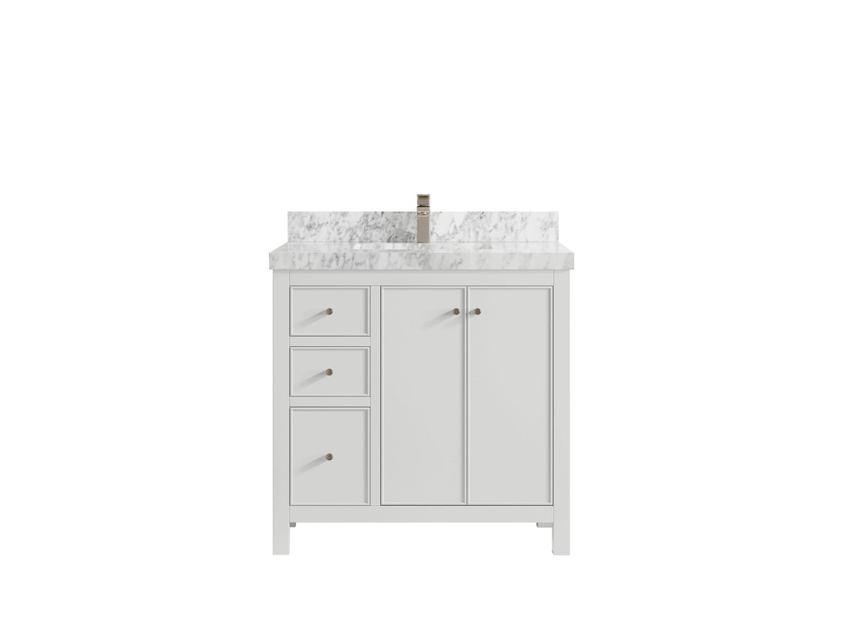 Chicago 36 in. W x 22 in. D Center Sink Bathroom Vanity - Willow Bath and Vanity