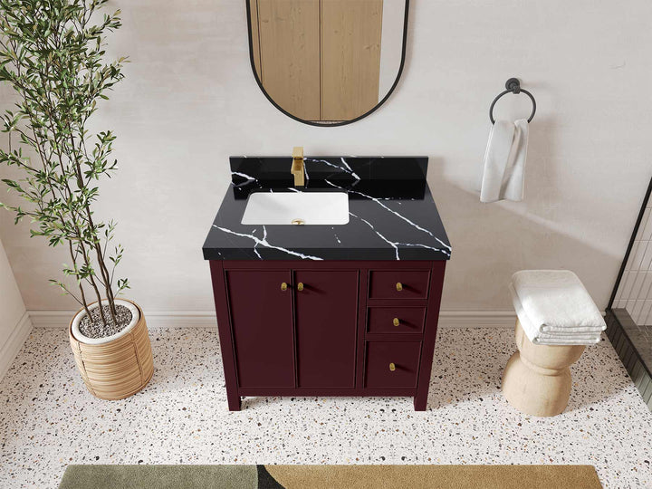 Chicago 36 in. W x 22 in. D Left Offset Sink Bathroom Vanity - photo 13