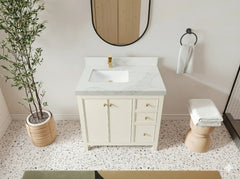 Chicago 36 in. W x 22 in. D Left Offset Sink Bathroom Vanity - photo 3